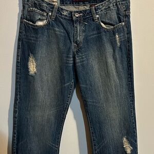 Buffalo Women's Distressed Blue Jeans